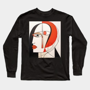 Picasso Artsy Style Woman Long Sleeve T-Shirt